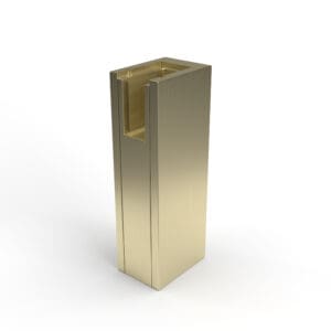 Glass To Floor Foot For Fixed Deflector Panel